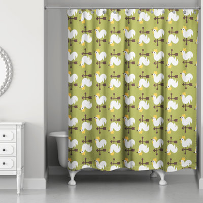 Rideau de douche simple coq Hamil