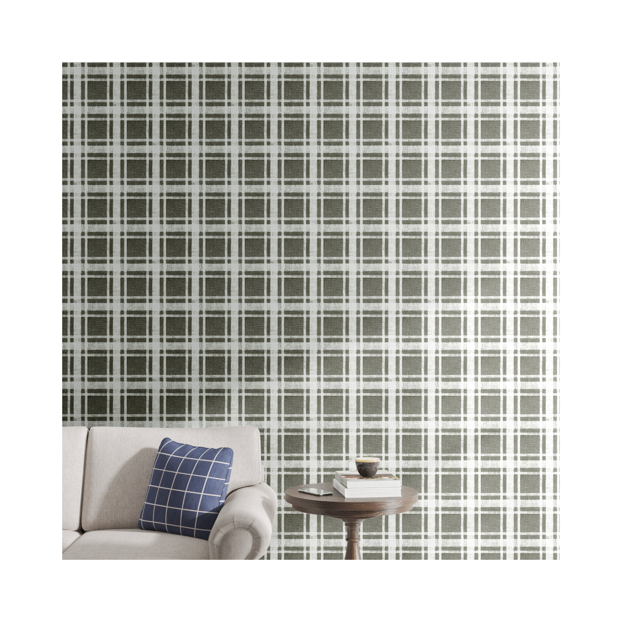 Haslet Checkered Roll, Charcoal