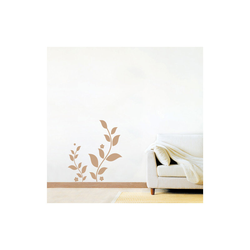 Plants & Flowers Wall Decal, 120cm H x 100cm W x 0.2cm D