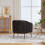Fauteuil demi-tonneau capitonné avec pieds en métal-1287698102