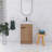 19 " W Freestanding Standard Free Standing 1 Single Vanity Bathroom Vanity With Ceramic Top