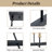 Modern 8-Light 48"W Black And Gold Linear Pendant For Kitchen Island