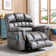 42" Wide Extra Large Microfiber Power Reclining Heated Massage Chair