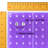 Purple Two-sided Pegboard Floor Display On Studio Base With (50) 6" Clear Hooks