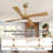 4-Solid Wood Blades Indoor Standard Ceiling Fan with Remote Down-Rod Mount-1495519732-1495519735-1495519725