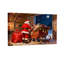 Ensemble de 3 impressions sur toile de Noël avec traineau de Noël-2026057027