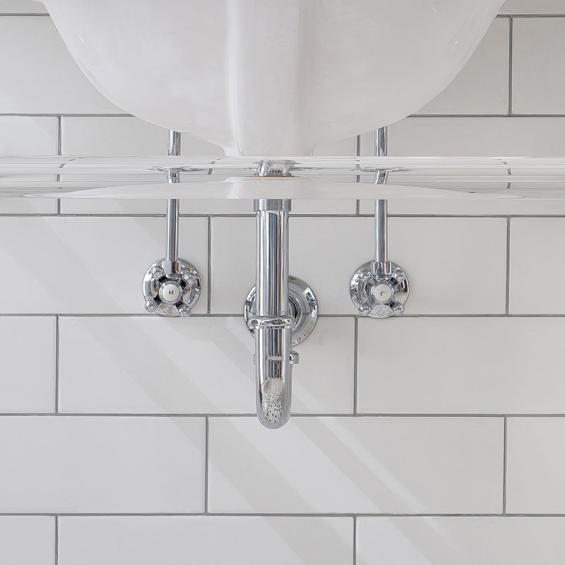 Nécessaire d'alimentation en eau Classic P-Trap, Chrome