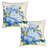Laural Home Papillon Hydrangea Blue Outdoor Decorative Pillow