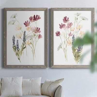 Toile encadrée de qualité supérieure Lobelia Garden I - prête à être accrochée