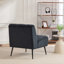 Fauteuil demi-tonneau pivotant Chenille-332416680