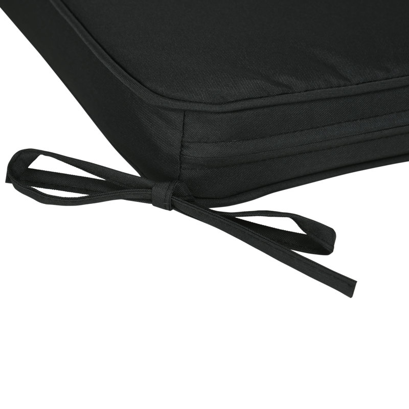 Outdoor Seat Cushion Set, Black