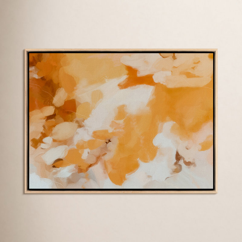 Clay Painting by Patricia Vargas, 30" H x 40" W, White Maple Framed
