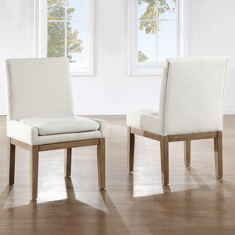 Rickye 21'' H Upholstered Parsons Chair, Brown