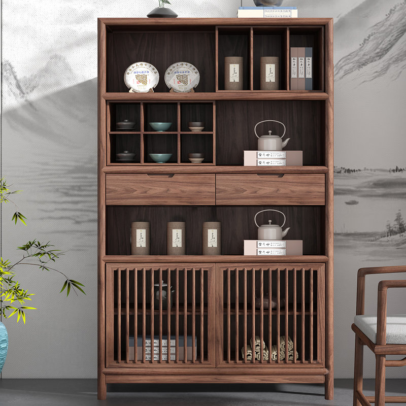 Nut-brown Solid  Wood Display Cases