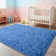 Shag Area Rugs, Haze Blue Fluffy Rug for Living Room, Non-Slip Shag Carpet for Bedroom Nursery Kids Play Room Dorm Office