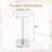Modern Sintered Stone Dining Table, Stylish Silver Base For Home