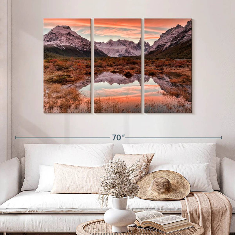 Alvord Cerro Tour coucher de soleil brillant, H 32 po x l 50 po