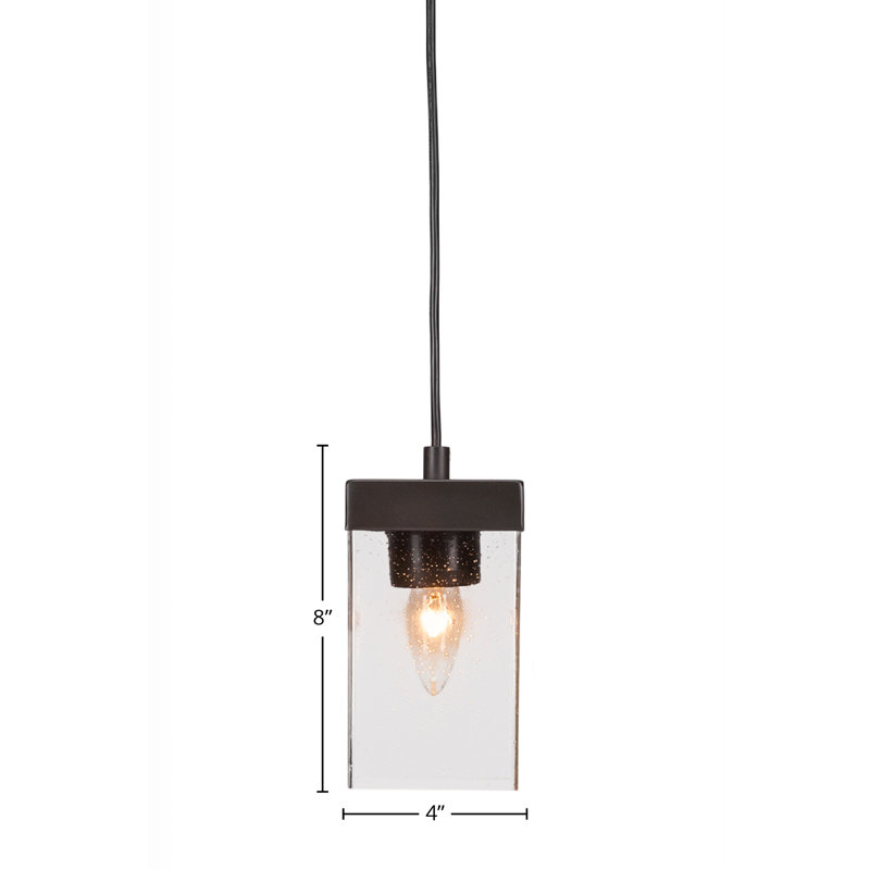 Nouvelle Cord Hung Mini Pendant, Clear, Espresso