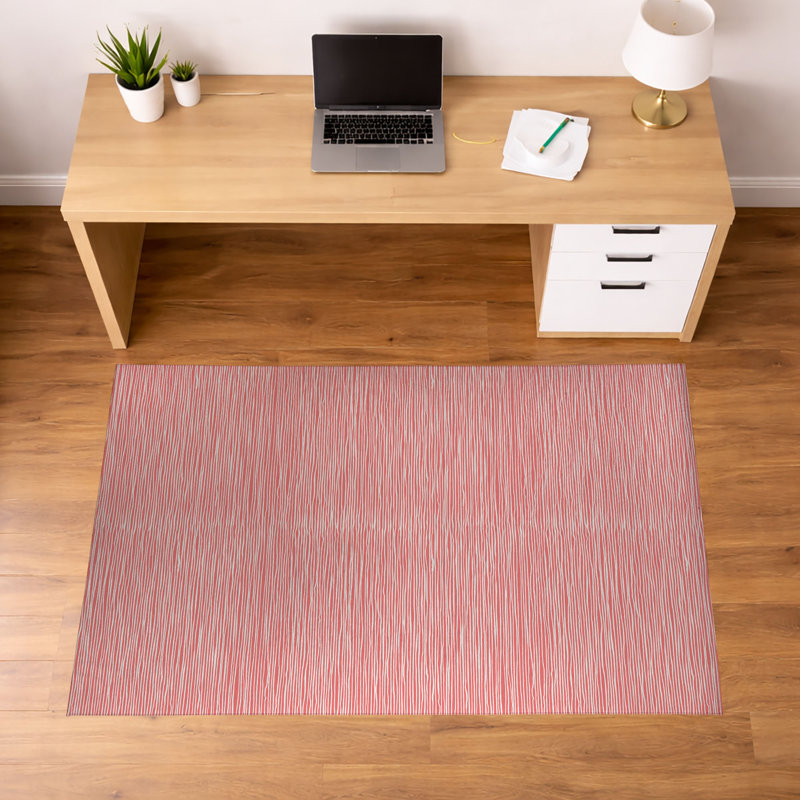 Tapis de bureau léger Tess, L 60 po x P 36 po, Vieux rose