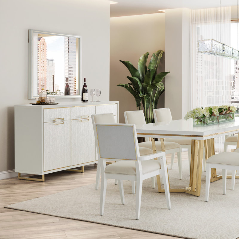 Palm Gate Sideboard - Cloud White