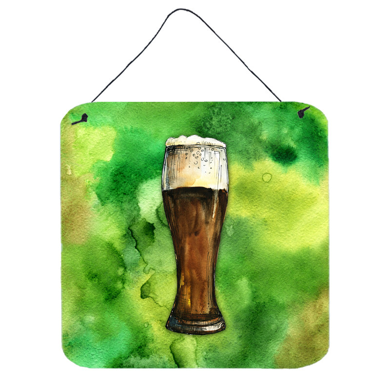 Décoration murale en aluminium de bière foncé