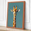 Forward Giraffe Modern - Wrapped Canvas-789191939-789191943