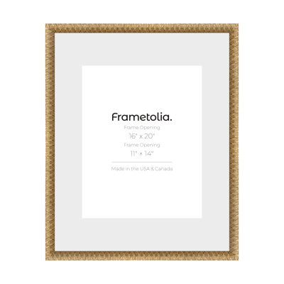  Frametolia Art Deco Wall Frame - 1-1/8" Width - Narrow Mat