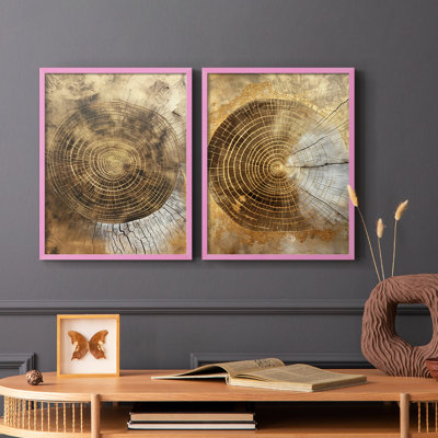 ABSTRACT Series CCXI - reproduction encadrée de qualité supérieure - prête à être accrochée - aucun clou requis - aucun clou requis