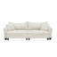 Canapé-lit en tissu Corduroy avec 2 coussins décoratifs-2021263260