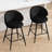 25" Swivel Upholstered Counter Height Bar Stools-2083223564