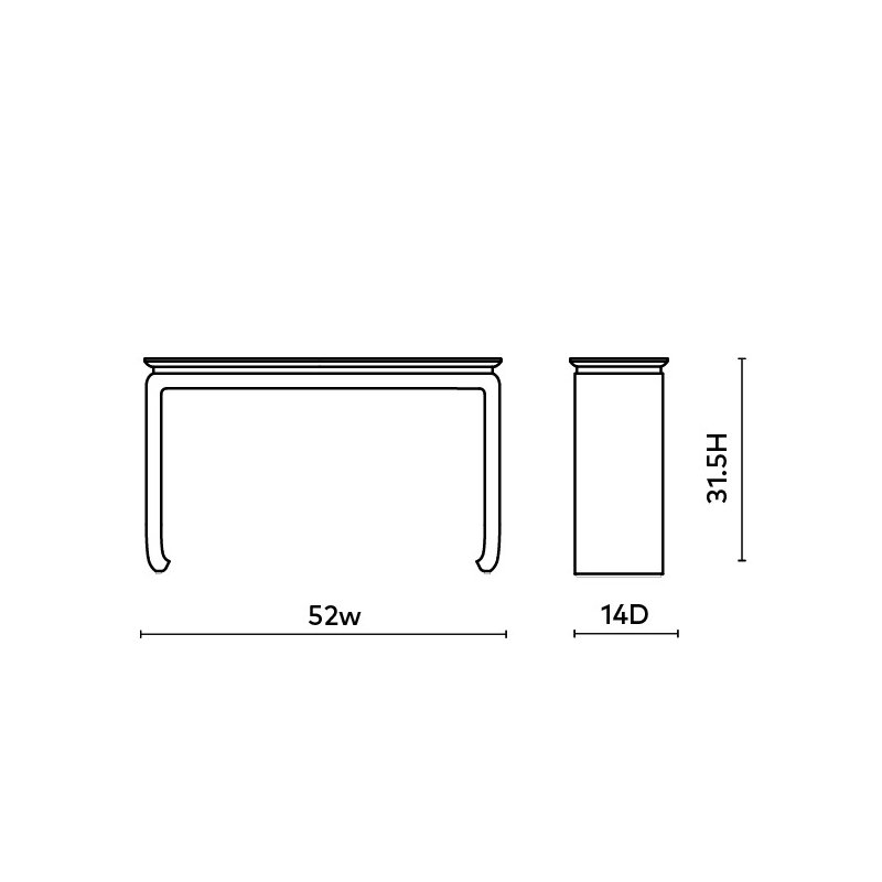 Elina 52'' W Console Table