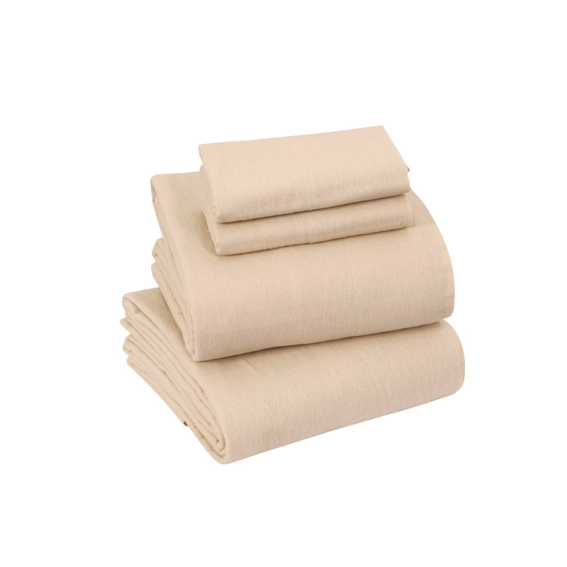 Flannel Sheet Set, Cream, Twin XL