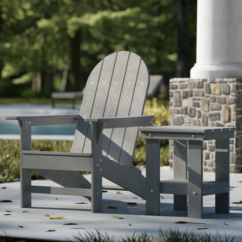 Freedom Traditional Adirondack Chair, Light Gray