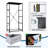 4 Drawer Dresser for Bedroom, Narrow Chest of Drawers, Wooden Top and Study Iron Frame 18"x37.5"-(WxH)