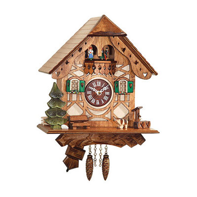 Horloge murale à pile avec musique et carillons