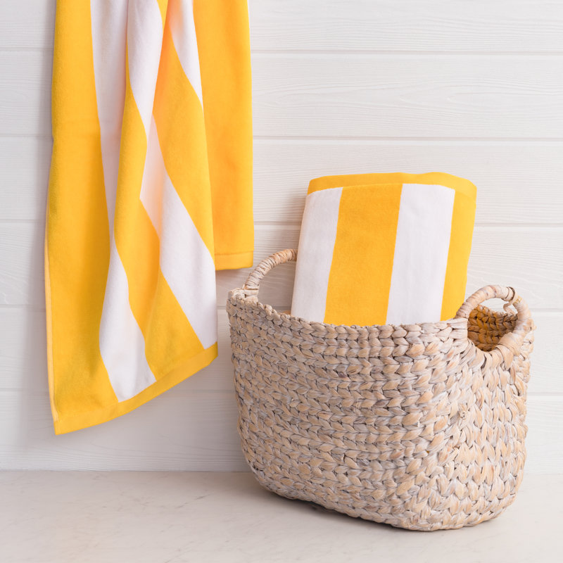 Ensemble de serviettes de plage en coton turc 2 pièces Hayner, Marigold