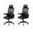 Executive Swivel Office Gaming Chair, Adjustable Headrest, Black Mesh Seat
