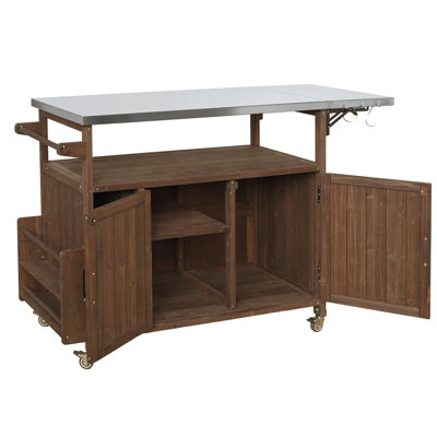 Chariot de cuisine pour l'extérieur 54,33 "Farmhouse