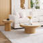 35.43" MDF Coffee Table With Sturdy Pedestal-852692963