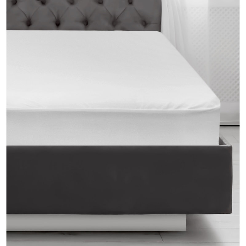 Housse de matelas allergène et imperméable en rayonne de bambou, Simple