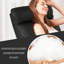 Recliner Chair PU Leather Massage Chair Single Sofa Recliner with Footrest Remote Control for Home, Black-856134974