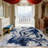Abstract Blue And White Area Rug, Soft And Lightweight, Suitable For All Seasons, Easy To Maintain And Easy To Clean, Machine Washable Carpet Floor Mat, Suitable For Living Room, Bedroom, Dining Room, Hallway, Balcony, Room Decor, Home Decor, Outdoor Dec-802872184