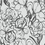 Floral Cluster 33' L x 20.5" W  Wallpaper Roll