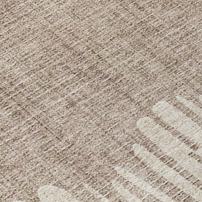 Machine Washable Indoor/Outdoor Amanda ACN2135 Striped Rug, Rectangle 2'6" x 3'10"