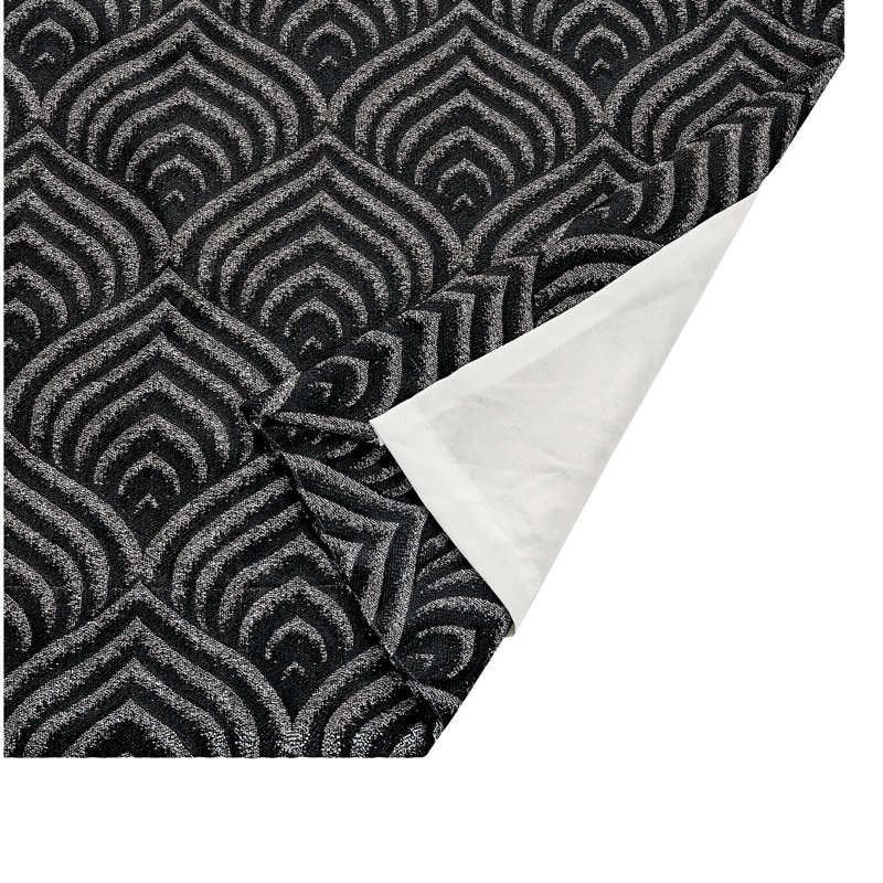 Marmaduke Cotton Blend Blackout Curtain Pair, Black, 167 W x 228 D cm
