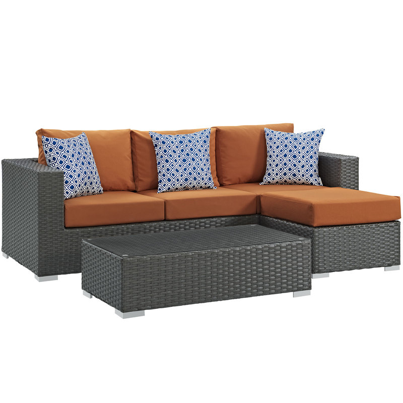 Ensemble modulaire d'extérieur Sunbrella 3 pièces Sojour, Toscane
