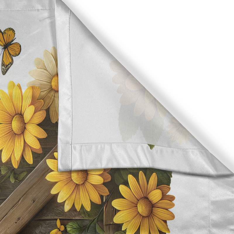 Rustic Kitchen Curtain, 55" W x 45" L