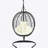 Single Person Folding Egg Chair With Stand, Hanging Egg Chair Indoor Outdoor, Wicker Hammock Swing Chair With Adjustable Anti-Slip Feet,Suitable For Balcony, Bedroom,Garden-1681510581-1681510586