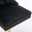 Tabourets de bar réglables en velours noir à hauteur réglable - Design moderne pour la maison et le pub (de 2 velours pivotants dorés épais, siège de cuisine
