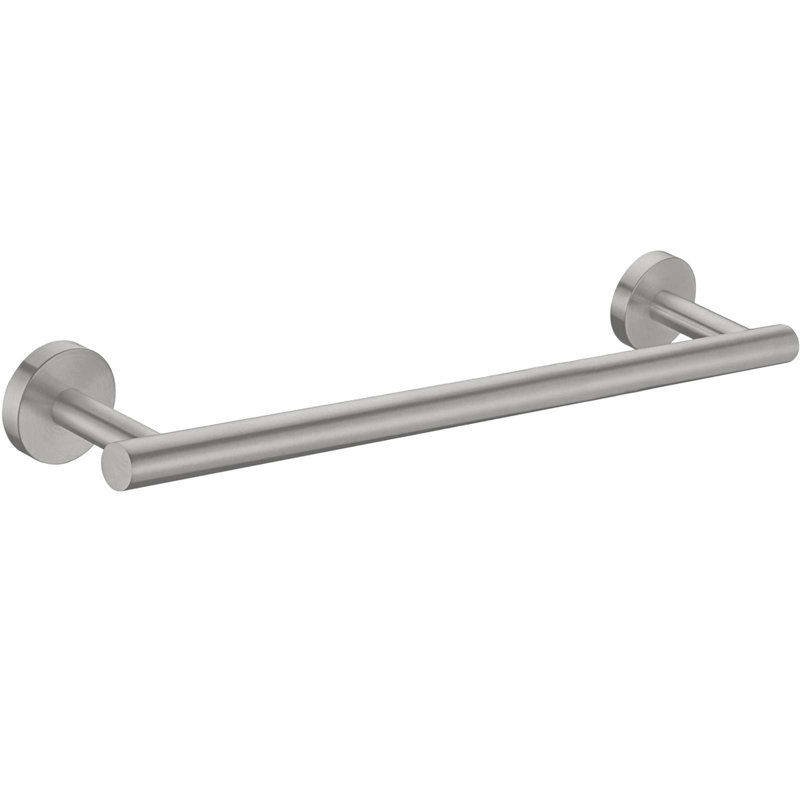 Barre à serviettes TB01-12 ", Nickel brossé, H 3,15 po x l 18 po x P 3,15 po